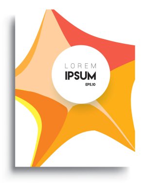 Modern soyut kapaklar. Cool gradient şekilleri bileşimi, vektör tasarımı kapsar.