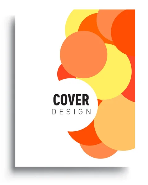 Modern Abstract Covers Cool Gradient Shapes Composition Vector Covers Design — Stock Vector