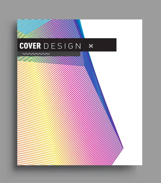 Plano Fundo Padrão Linha Geométrica Abstrato Para Design Capa Brochura — Vetor de Stock