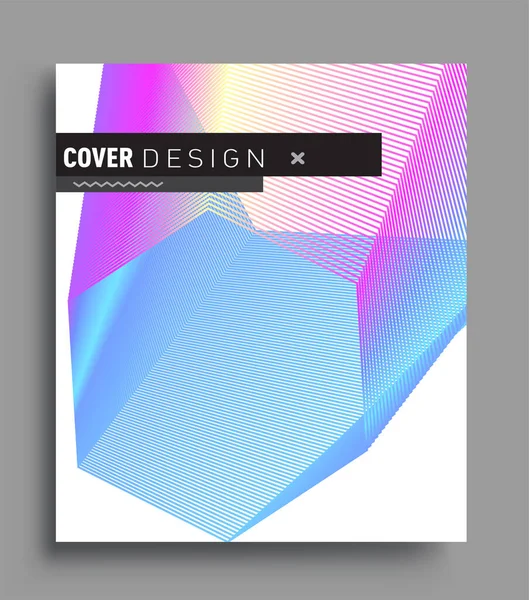 Fondo Patrón Línea Geométrica Abstracta Para Diseño Portada Folleto Empresarial — Vector de stock