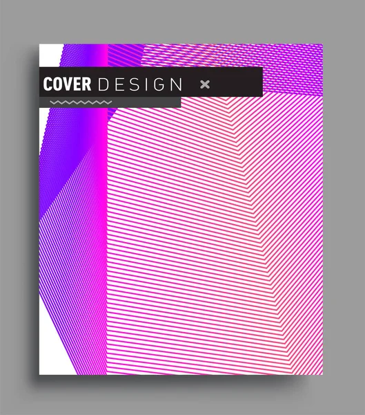 Abstrakte Geometrische Linienmuster Hintergrund Für Business Broschüren Cover Design Bunt — Stockvektor