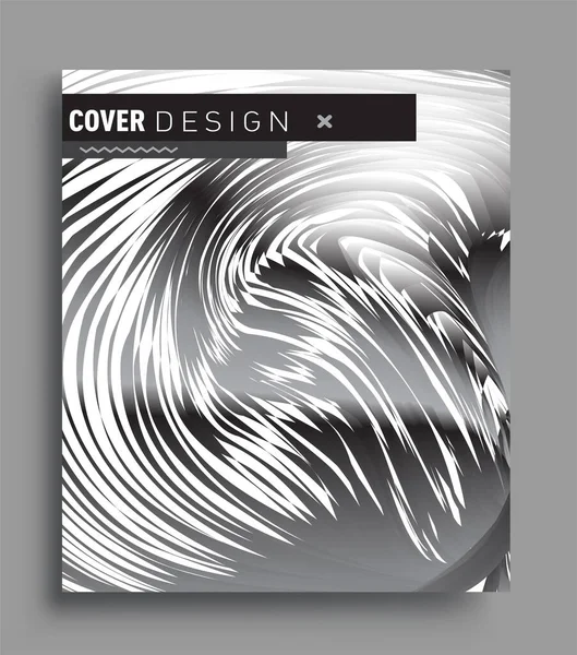 Абстрактний Геометричний Візерунок Лінії Дизайну Обкладинки Бізнес Брошури Чорно Білий — стоковий вектор