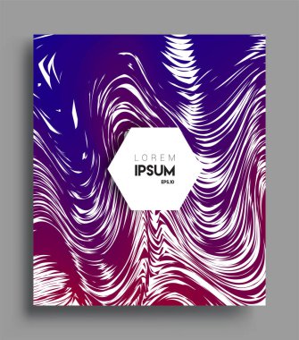 İş broşürü kapağı tasarımı için soyut geometrik çizgi desenli arka plan. Renkli, pankartlar, broşürler, posterler, kapaklar ve afişler için uygulanabilir. Vektör Tasarımı