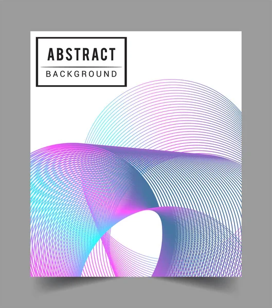 Abstract Geometric Line Pattern Background Business Brochure Cover Design Colorful — Stock Vector