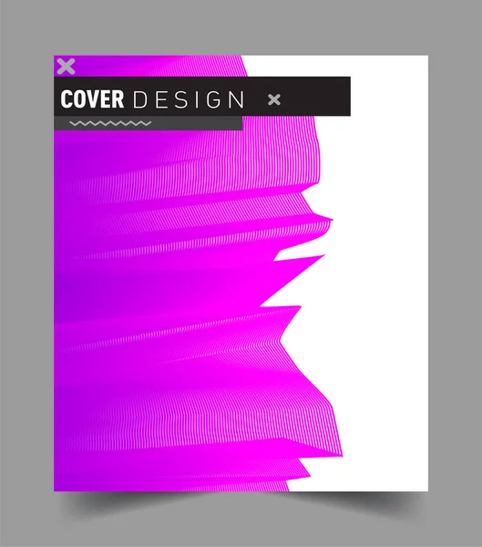 Abstract Geometric Line Pattern Background Business Brochure Cover Design Colorful — Stock Vector