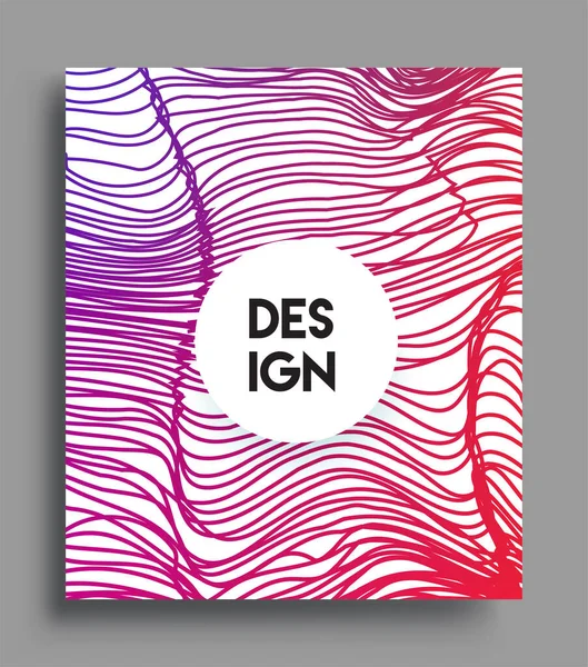 Abstracte Geometrische Lijnpatroon Achtergrond Voor Business Brochure Ontwerp Kleurrijk Van — Stockvector