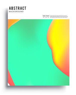 Modern soyut kapaklar. Cool gradient şekilleri bileşimi, vektör tasarımı kapsar.