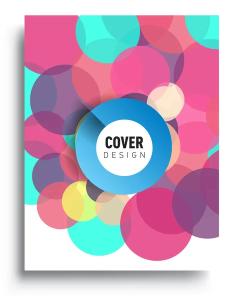 Modern Abstract Covers Cool Gradient Shapes Composition Vector Covers Design — Stock Vector