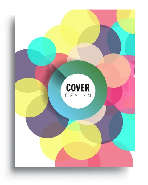 Modern Abstract Covers Cool Gradient Shapes Composition Vector Covers Design — Stock Vector