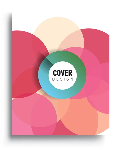 Modern Abstract Covers Cool Gradient Shapes Composition Vector Covers Design — Stock Vector