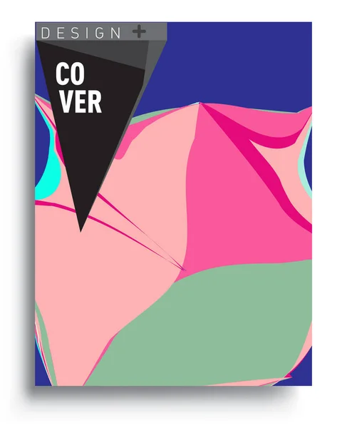 Cubiertas Abstractas Modernas Cool Gradiente Formas Composición Vector Cubre Diseño — Archivo Imágenes Vectoriales