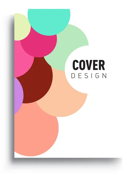 Modern Abstract Covers Cool Gradient Shapes Composition Vector Covers Design — Stock Vector