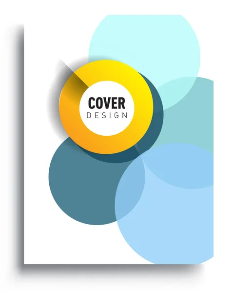 Modern Abstract Covers Cool Gradient Shapes Composition Vector Covers Design — Stock Vector