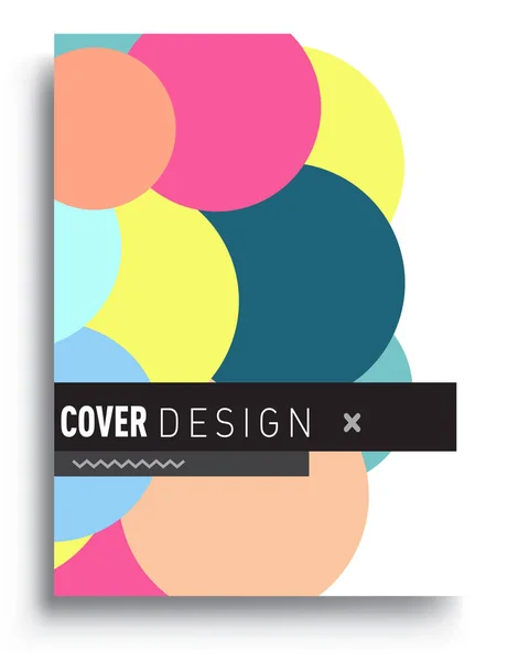 Modern Abstract Covers Cool Gradient Shapes Composition Vector Covers Design — Stock Vector