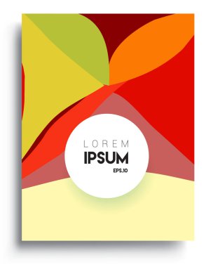 Modern soyut kapaklar. Cool gradient şekilleri bileşimi, vektör tasarımı kapsar.