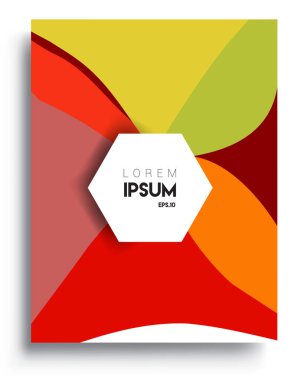 Modern soyut kapaklar. Cool gradient şekilleri bileşimi, vektör tasarımı kapsar.