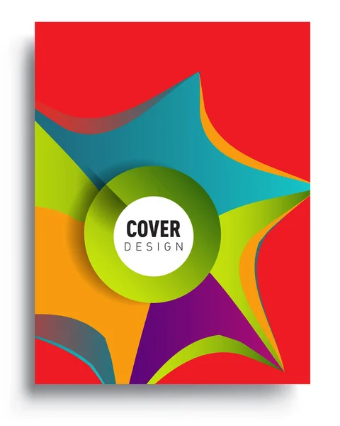 Moderne Abstracte Omslagen Cool Gradiënt Vormen Samenstelling Vector Covers Ontwerp — Stockvector