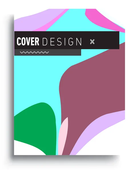 Moderne Abstracte Omslagen Cool Gradiënt Vormen Samenstelling Vector Covers Ontwerp — Stockvector