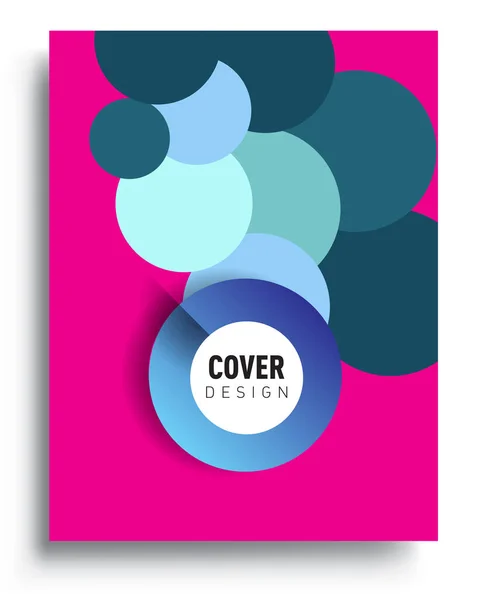 Modern Abstract Covers Cool Gradient Shapes Composition Vector Covers Design — Stock Vector