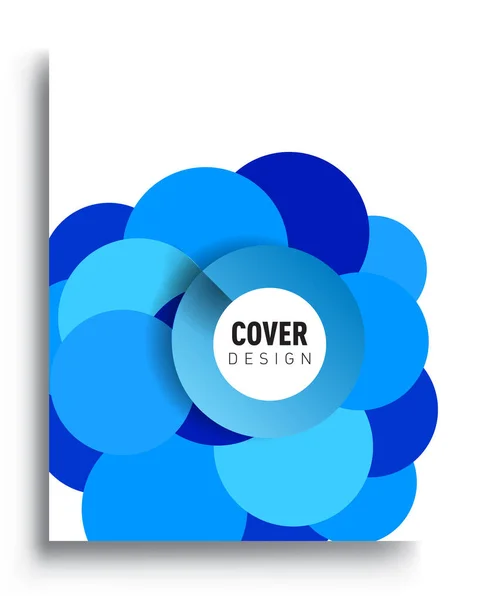 Modern Abstract Covers Cool Gradient Shapes Composition Vector Covers Design — Stock Vector