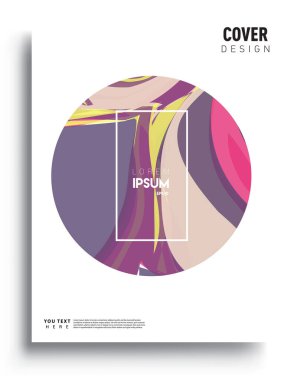Modern soyut kapaklar. Cool gradient şekilleri bileşimi, vektör tasarımı kapsar.