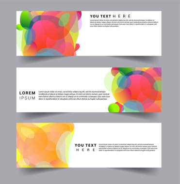 Modern soyut kapaklar seti. Cool gradient şekilleri bileşimi, vektör tasarımı kapsar.