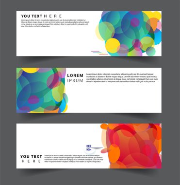 Modern soyut kapaklar seti. Cool gradient şekilleri bileşimi, vektör tasarımı kapsar.