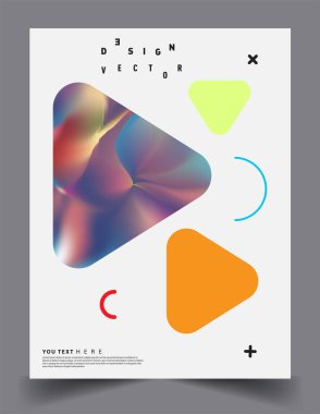Sıvı renk ve sıvı renkli şekillerle kaplama tasarımı. Soyut çizgilerin ve stil grafik geometrik elementlerin düzenlenmesi. Pankartlar, broşürler, posterler, kapaklar ve afişler için kullanılabilir. Vektör