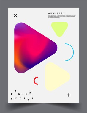 Sıvı renk ve sıvı renkli şekillerle kaplama tasarımı. Soyut çizgilerin ve stil grafik geometrik elementlerin düzenlenmesi. Pankartlar, broşürler, posterler, kapaklar ve afişler için kullanılabilir. Vektör