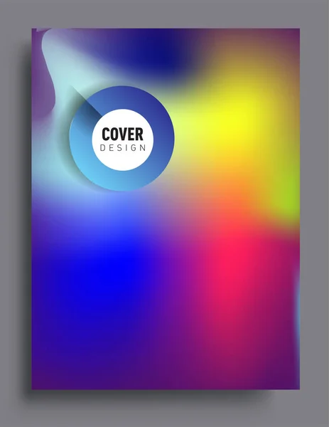 Cubre Diseño Con Color Líquido Formas Coloridas Líquidas Disposición Líneas — Archivo Imágenes Vectoriales