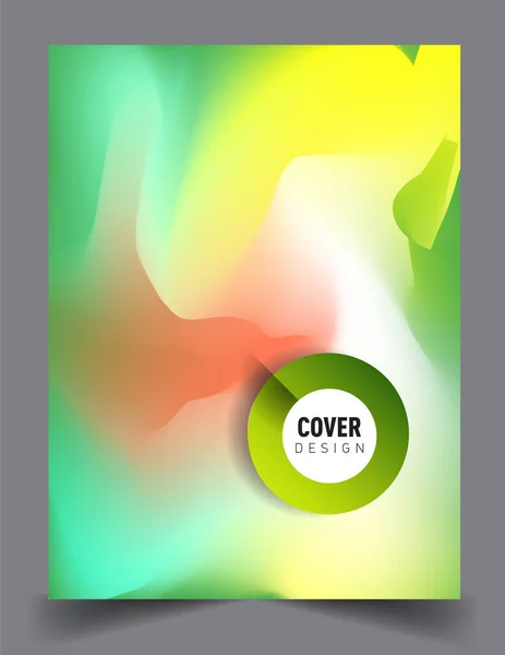 Covers Design Liquid Color Liquid Colorful Shapes Arrangement Abstract Lines — Stock Vector