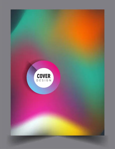 Couvre Conception Avec Couleur Liquide Les Formes Colorées Liquides Arrangement — Image vectorielle