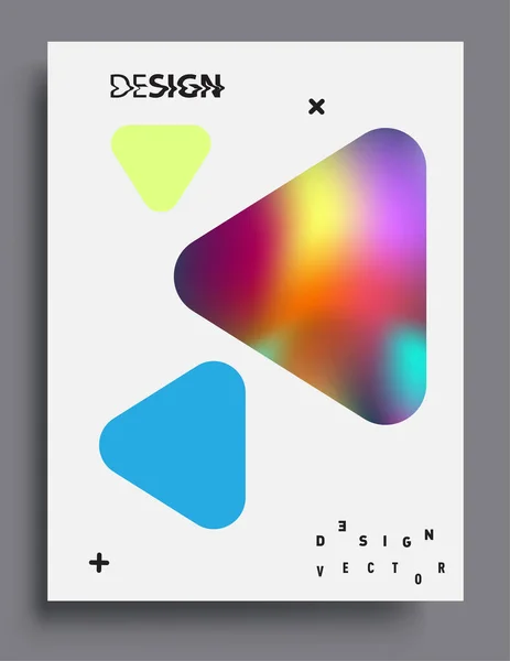 Cubre Diseño Con Color Líquido Formas Coloridas Líquidas Disposición Líneas — Vector de stock