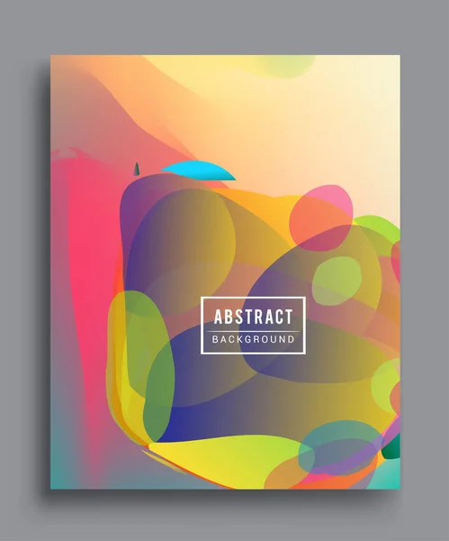 Couvertures Abstraites Modernes Ensemble Composition Formes Gradient Frais Conception Couvertures — Image vectorielle