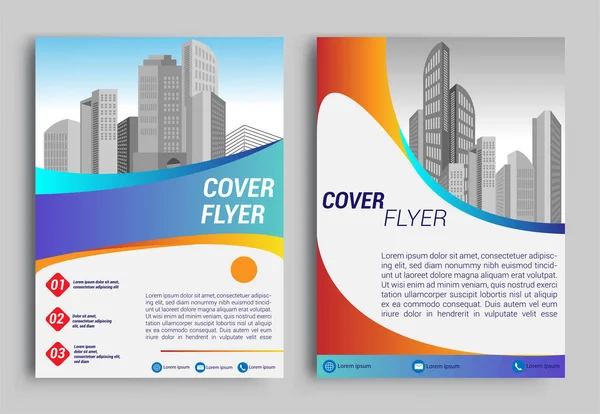Zakelijke Brochure Flyer Ontwerp Template Formaat Rapport Poster Flyer Achtergrond — Stockvector