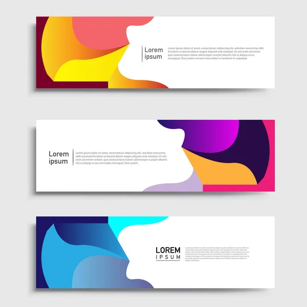 Vector Abstract Web Banner Design Template Sets Collection Web Banner — Stock Vector