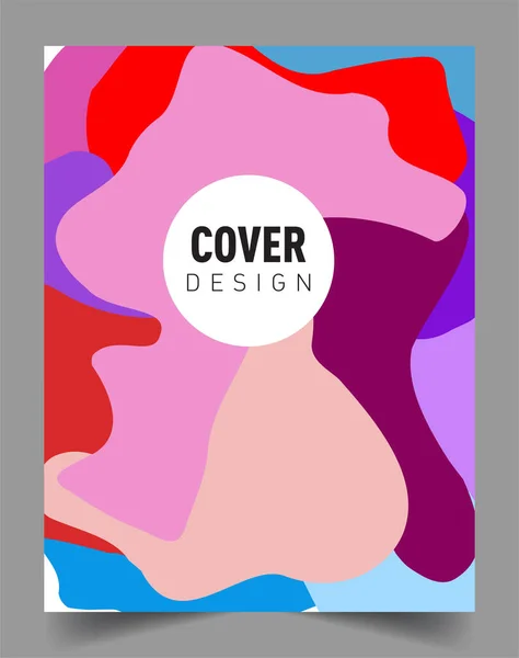 Moderne Abstracte Omslagen Cool Gradiënt Vormen Samenstelling Vector Covers Ontwerp — Stockvector