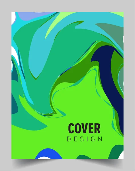 Moderne Abstracte Omslagen Cool Gradiënt Vormen Samenstelling Vector Covers Ontwerp — Stockvector