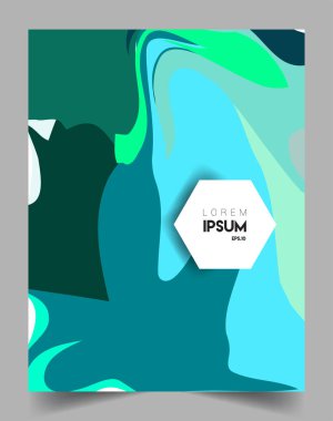 Modern soyut kapaklar. Cool gradient şekilleri bileşimi, vektör tasarımı kapsar.