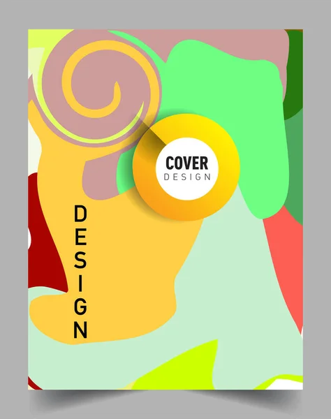 Couvertures Abstraites Modernes Composition Formes Gradient Frais Conception Couvertures Vectorielles — Image vectorielle