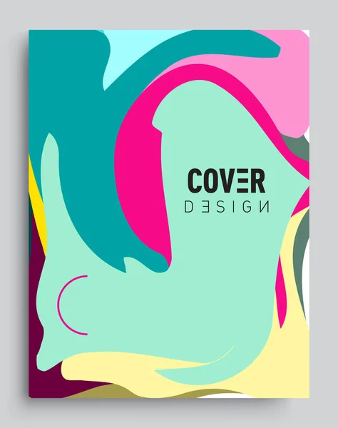 Capas Abstratas Modernas Composição Formas Gradiente Fresco Vetor Cobre Design —  Vetores de Stock