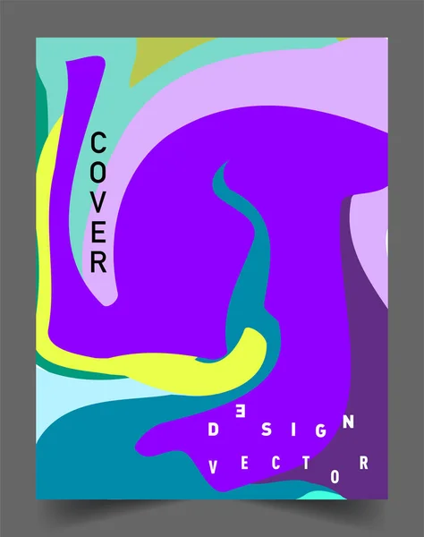 Moderne Abstracte Omslagen Cool Gradiënt Vormen Samenstelling Vector Covers Ontwerp — Stockvector