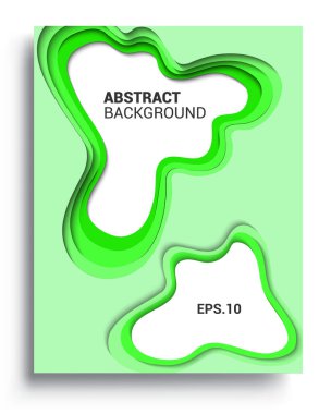 3D soyut, modern soyut arkaplan ve kağıt kesiği tarzıyla kaplanmış dikey pankartlar. Moda oyma sanatı. Vektör tasarımı düzeni