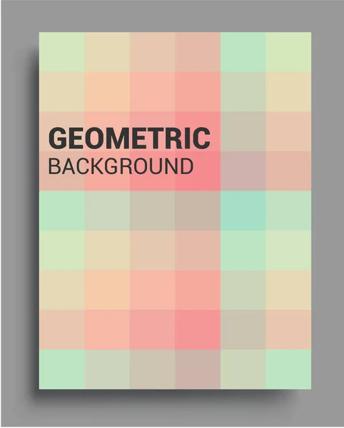 Fond Abstrait Géométrique Moderne Couvre Composition Formes Gradient Frais Conception — Image vectorielle
