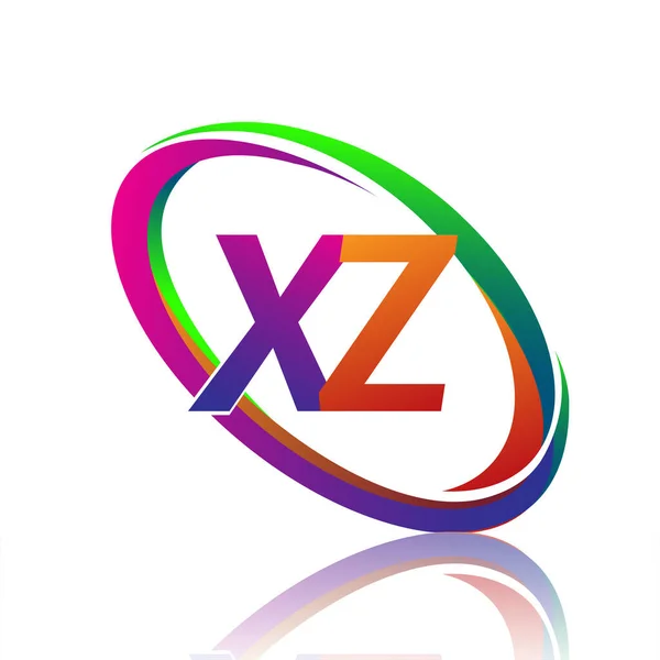 Буква Логотип Дизайн Названия Компании Цветной Суп Векторный Логотип Бизнеса — стоковый вектор