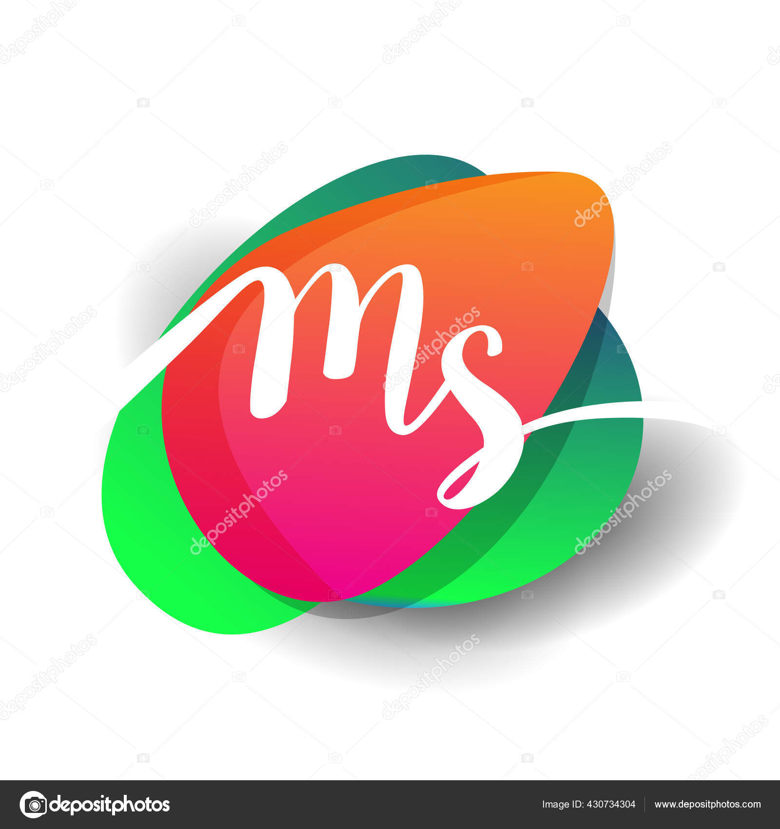 Letter Logo Colorful Splash Background Letter Combination Logo Design Creative Vector Image By C Wikagrahic Vector Stock