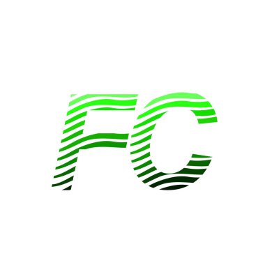 Renkli dairesi, çizgili kompozisyon mektubu, şirket kimliği kartviziti, yaratıcı endüstri, web sitesi olan FC logosu..