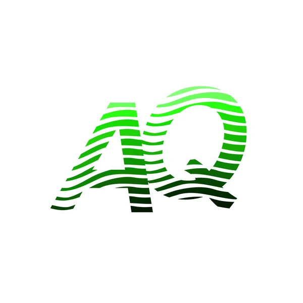 Brev Logotyp Med Färgglada Cirkel Med Randig Sammansättning Brev Visitkort — Stock vektor