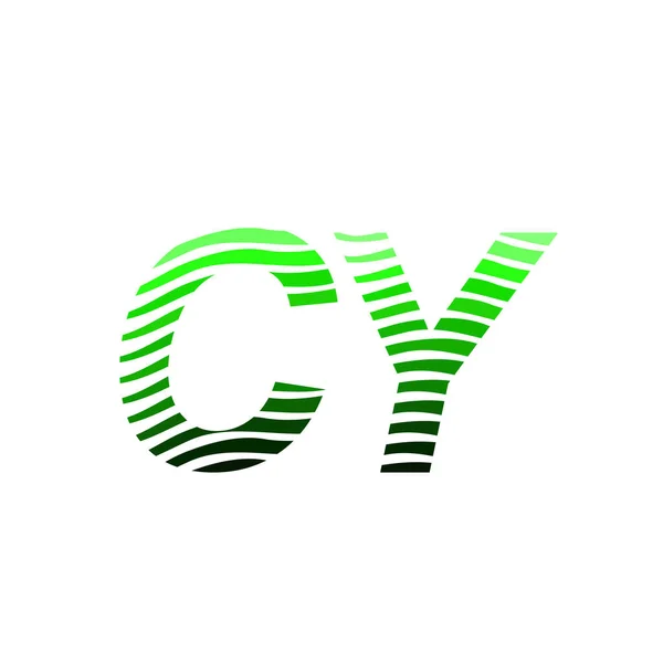 Lettre Logotype Avec Cercle Coloré Avec Lettre Composition Rayée Carte — Image vectorielle