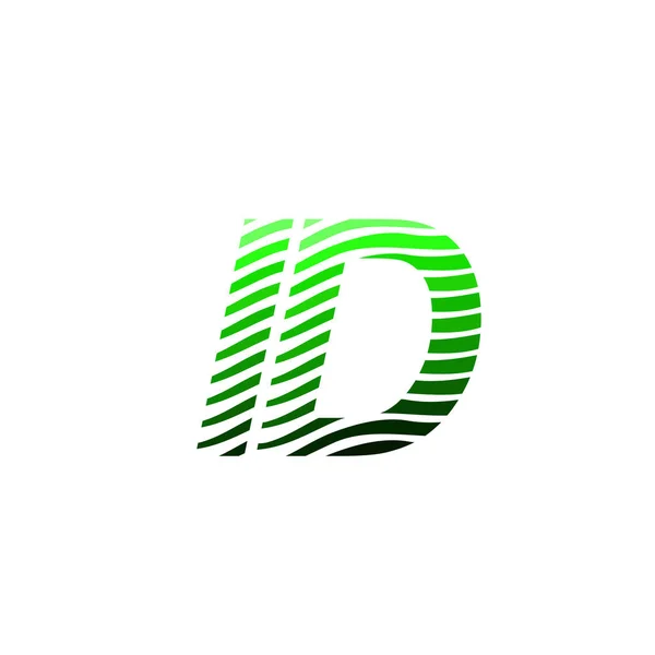 Logotype Lettre Identité Avec Cercle Coloré Avec Lettre Composition Rayée — Image vectorielle